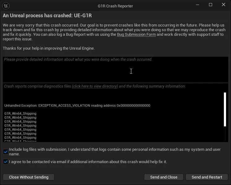 Access Violation Error